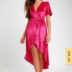 Lulus velvet dress
